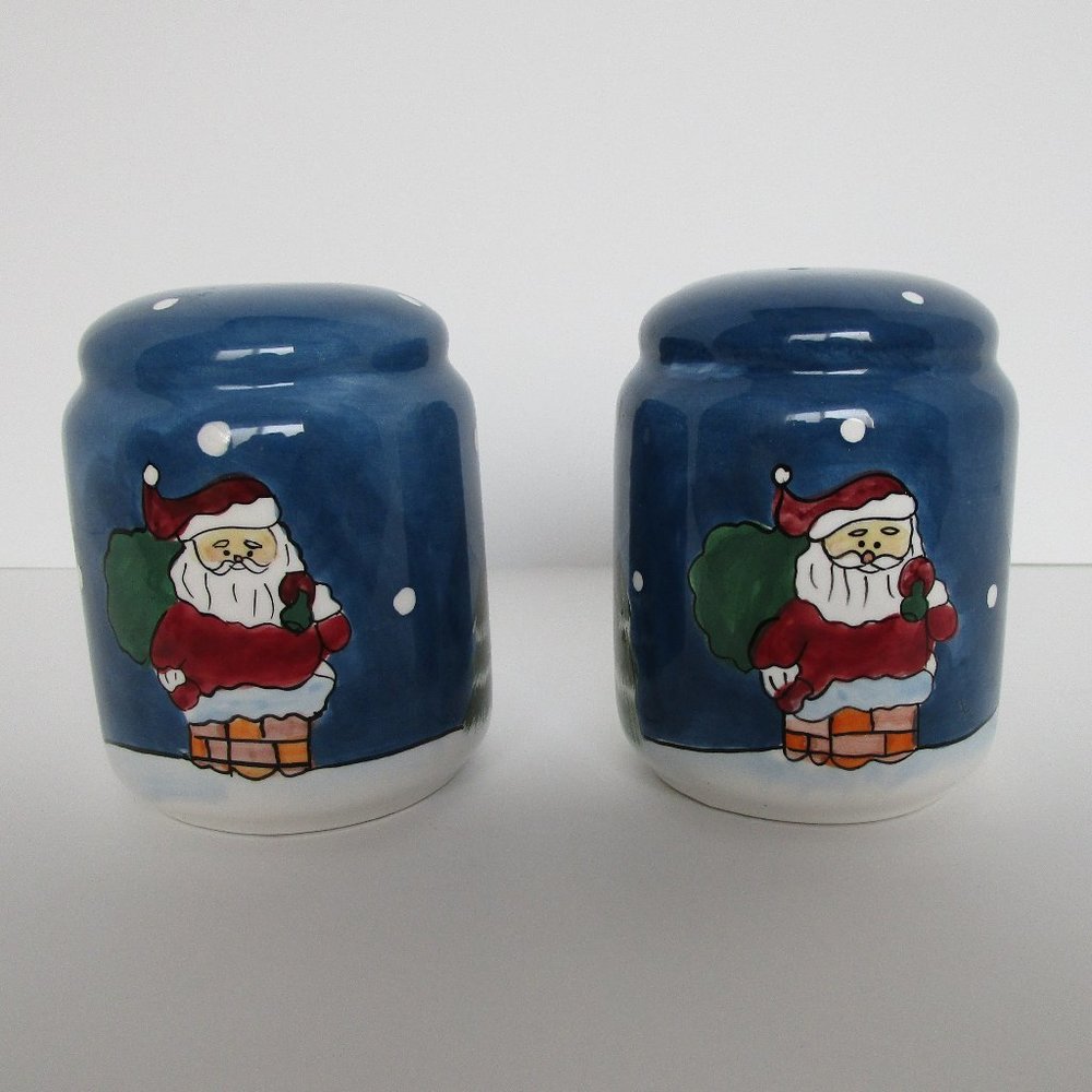 ceramic Christmas Santa salt & pepper shaker set